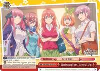 Quintuplets Lined Up (Red) - The Quintessential Quintuplets - NM