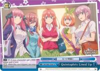 Quintuplets Lined Up (Blue) - The Quintessential Quintuplets - NM