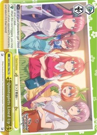 Quintuplets Lined Up (Yellow) - The Quintessential Quintuplets - NM