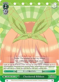 Checkered Ribbon - The Quintessential Quintuplets - NM