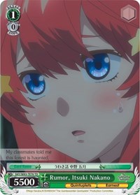 Rumor, Itsuki Nakano - The Quintessential Quintuplets - NM