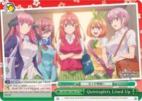 Quintuplets Lined Up (Green) - 5HY/W83-TE80 - The Quintessential Quintuplets - NM