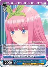 Operation Doppelganger, Nino Nakano - The Quintessential Quintuplets - NM