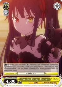 Precise Firing, Kurumi (Parallel Foil) - Date A Bullet - NM