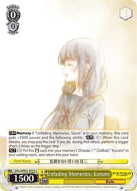 Unfading Memories, Kurumi (Parallel Foil) - Date A Bullet - NM