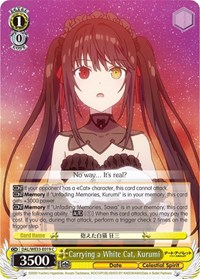 Carrying a White Cat, Kurumi (Parallel Foil) - Date A Bullet - NM