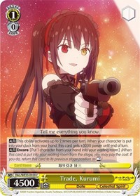 Trade, Kurumi (Parallel Foil) - Date A Bullet - NM