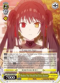 Shadow That Should Not Exist, Kurumi (Parallel Foil) - Date A Bullet - NM