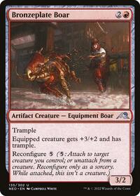 Bronzeplate Boar - Kamigawa: Neon Dynasty - NM