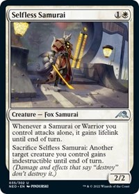 Selfless Samurai - Kamigawa: Neon Dynasty - NM