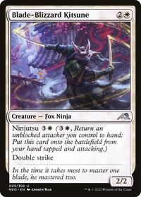 Blade-Blizzard Kitsune - Kamigawa: Neon Dynasty - NM