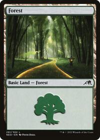 Forest (291) - Kamigawa: Neon Dynasty - NM