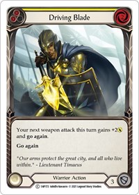 Driving Blade (Yellow) - History Pack Vol. 1 - NM