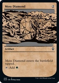 Moss Diamond (Showcase) - Commander Legends: Battle for Baldur's Gate - NM