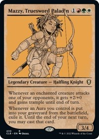 Mazzy, Truesword Paladin (Showcase) - Commander Legends: Battle for Baldur's Gate - NM