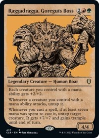 Raggadragga, Goreguts Boss (Showcase) - Commander Legends: Battle for Baldur's Gate - NM