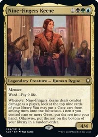 Nine-Fingers Keene - Commander Legends: Battle for Baldur's Gate - NM
