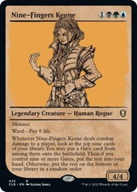 Nine-Fingers Keene (Showcase) - Commander Legends: Battle for Baldur's Gate - NM
