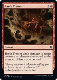 Earth Tremor - Commander Legends: Battle for Baldur's Gate - NM