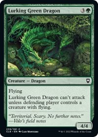 Lurking Green Dragon - Commander Legends: Battle for Baldur's Gate - NM