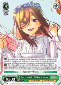 Pure Wish, Miku Nakano - The Quintessential Quintuplets 2 - NM
