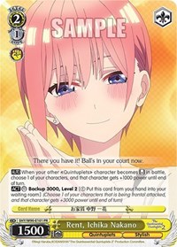 Rent, Ichika Nakano - The Quintessential Quintuplets 2 - NM