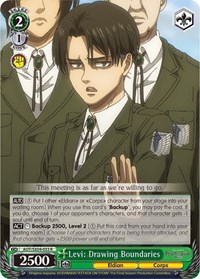 Levi: Drawing Boundaries - Attack on Titan: Final Season - NM