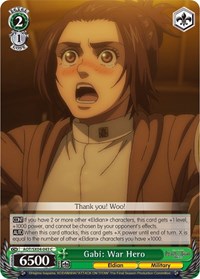 Gabi: War Hero - Attack on Titan: Final Season - NM
