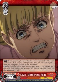 Kaya: Murderous Rage - Attack on Titan: Final Season - NM