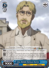Zeke: Reliable Marleyan Warrior - Attack on Titan: Final Season - NM