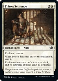 Prison Sentence - The Brothers' War - NM
