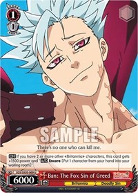 Ban: The Fox Sin of Greed - Seven Deadly Sins: Revival of the Commandments - NM