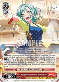 "Rough Measurements" Hina Hikawa - Bang Dream! Girls Band Party! 5th Anniversary - NM