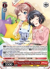 "Reassuring Friends" Saya Yamabuki - Bang Dream! Girls Band Party! 5th Anniversary - NM