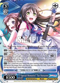 "Special Memories" Tae Hanazono - Bang Dream! Girls Band Party! 5th Anniversary - NM