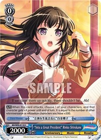 "Into a Great President" Rinko Shirokane - Bang Dream! Girls Band Party! 5th Anniversary - NM