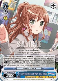 "A Declaration of War" Lisa Imai - Bang Dream! Girls Band Party! 5th Anniversary - NM