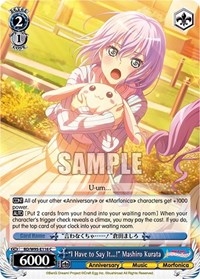 "I Have to Say It...!" Mashiro Kurata - Bang Dream! Girls Band Party! 5th Anniversary - NM