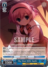 My Own Will, Sachi - The Fruit of Grisaia - NM