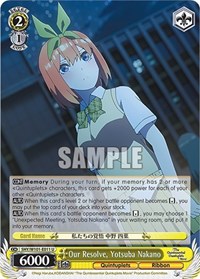 Our Resolve, Yotsuba Nakano - The Quintessential Quintuplets Movie - NM
