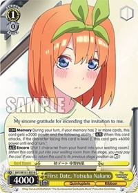First Date, Yotusba Nakano - The Quintessential Quintuplets Movie - NM