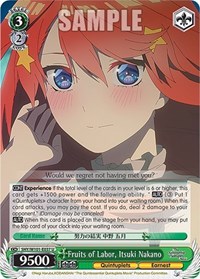 Fruits of Labor, Itsuki Nakano - The Quintessential Quintuplets Movie - NM