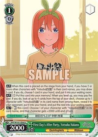 First Day's After Party, Yotsuba Nakano - The Quintessential Quintuplets Movie - NM