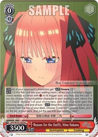 Reason for the Outfit, Nino Nakano - The Quintessential Quintuplets Movie - NM