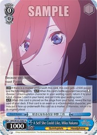A Self She Could Like, Miku Nakano - The Quintessential Quintuplets Movie - NM