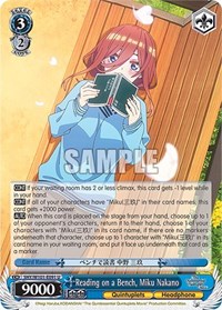 Reading on a Bench, Miku Nakano - The Quintessential Quintuplets Movie - NM