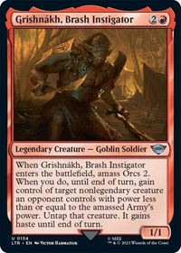Grishnakh, Brash Instigator - UB: Lord of the Rings - NM