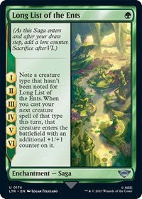 Long List of the Ents - UB: Lord of the Rings - NM