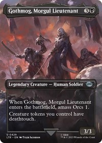 Gothmog, Morgul Lieutenant (Borderless) - UB: Lord of the Rings - NM