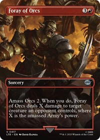Foray of Orcs (Borderless) - UB: Lord of the Rings - NM